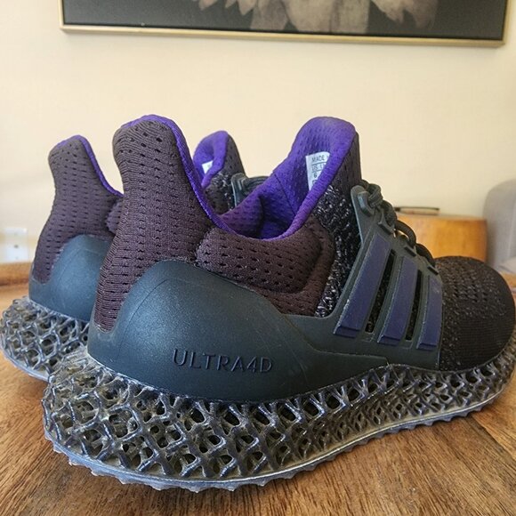 Adidas Ultra 4D Black Purple Running Sneaker Shoes Mens Size 6 | HP9736 - Picture 2 of 11